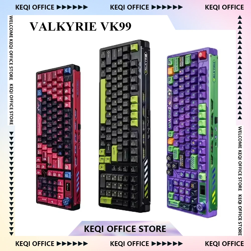 Gaming Keyboard Hot Swappable - VALKYRIE VK99 Mechanical Keyboards RGB Wireless
