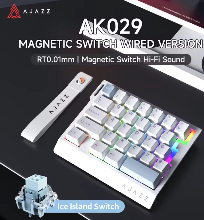 Gaming Keyboard No Rgb - AK029 Wired One-Handed Gaming Keyboard HE