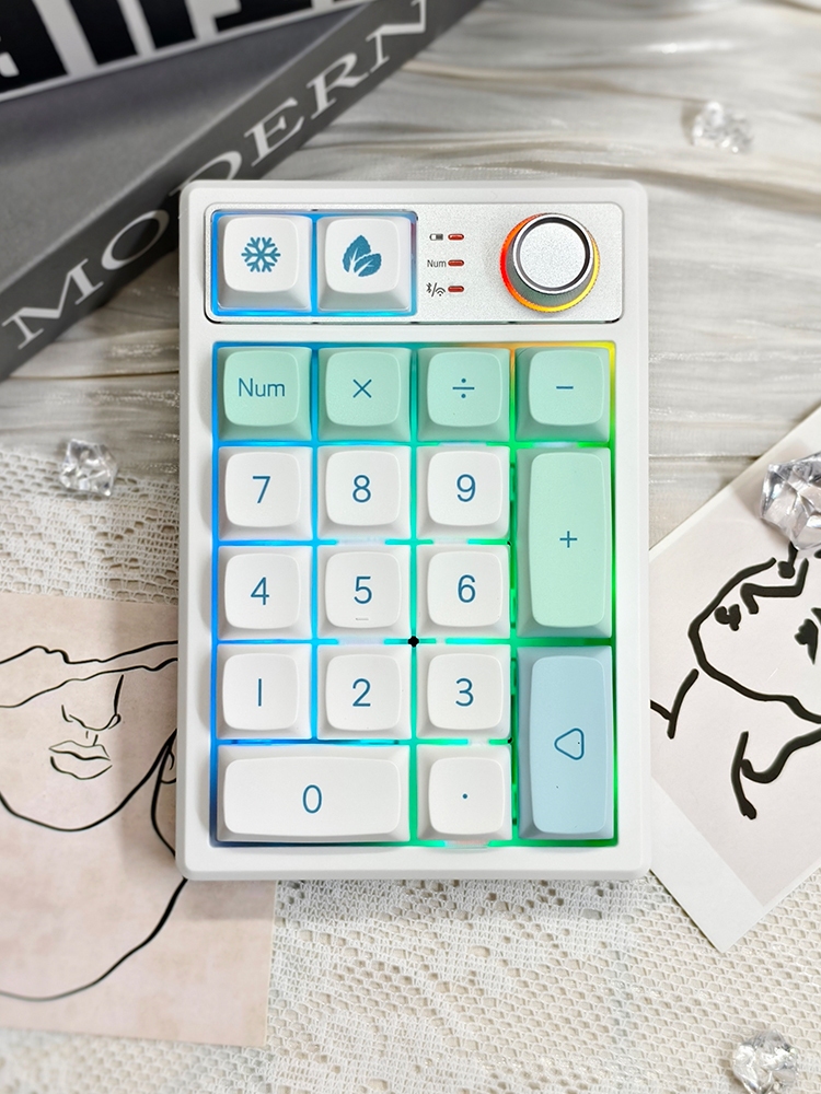 Gaming Keyboard Number Pad - Tri Modes Bluetooth KEYCOOL Programmable Mini