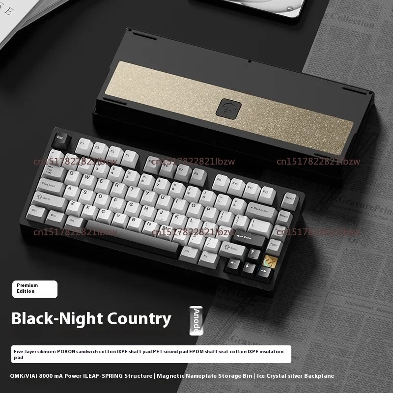 Gaming Keyboard Mechanical Wireless - 75 E-sports Mechanical Keyboard Aluminium Alloy