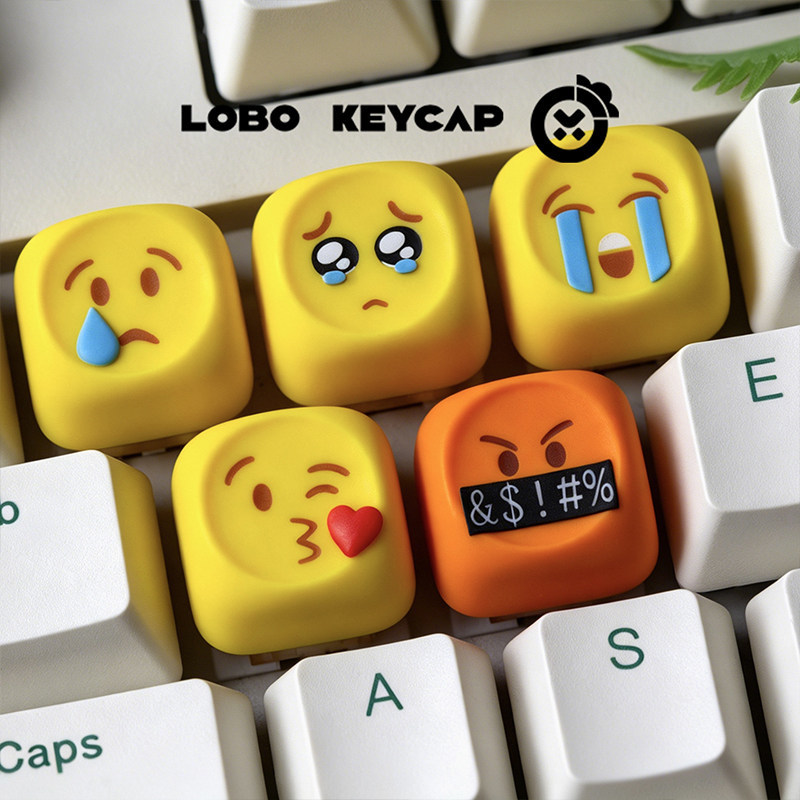 Hot Emoji Keycaps Kawaii Perso - đánh giá và giá Gaming Keyboard Emoji
