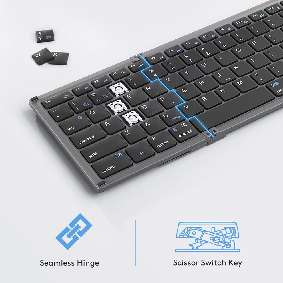 Foldable Bluetooth Keyboard wi - đánh giá và giá Gaming Keyboard Budget