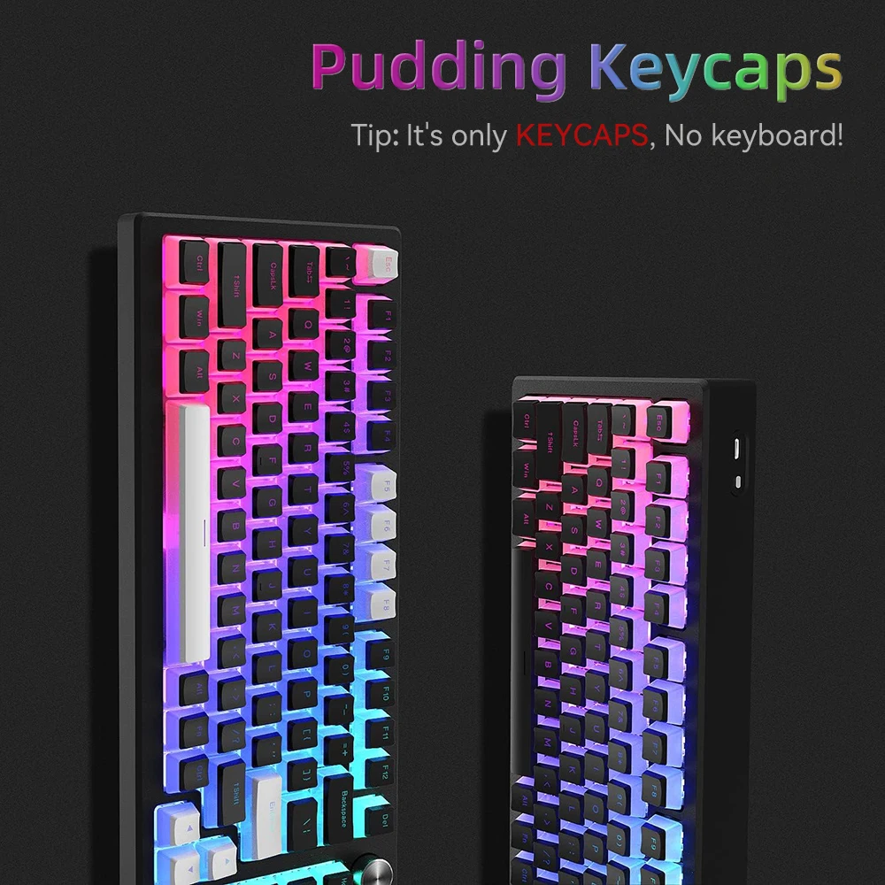 New Pudding PBT Keycaps 129 Ke - đánh giá và giá Gaming Keyboard Budget