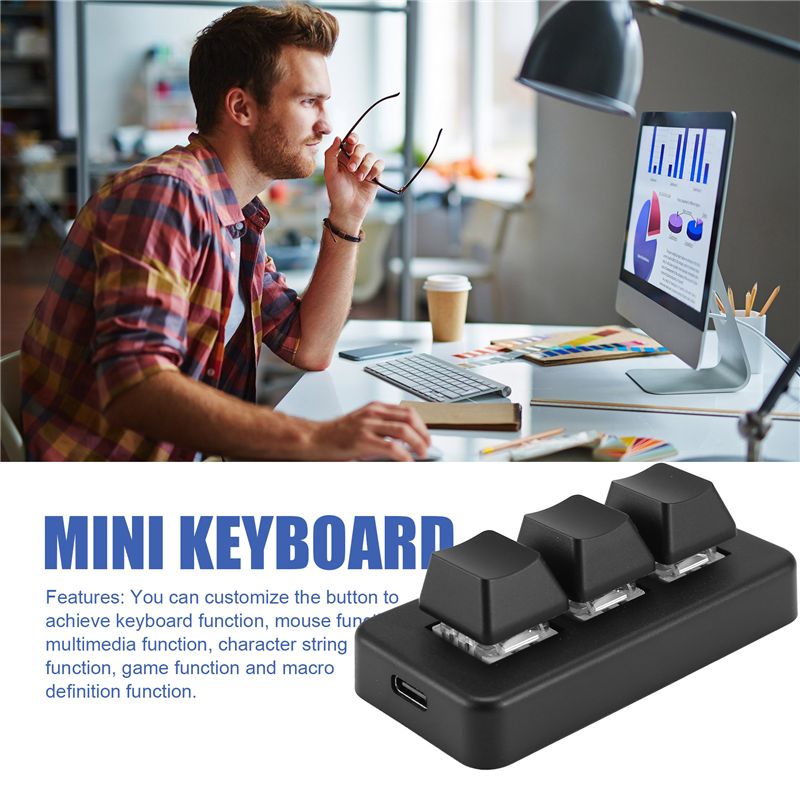 MK321 Progammable Macro Mini K - đánh giá và giá Gaming Keyboard Mini Mechanical