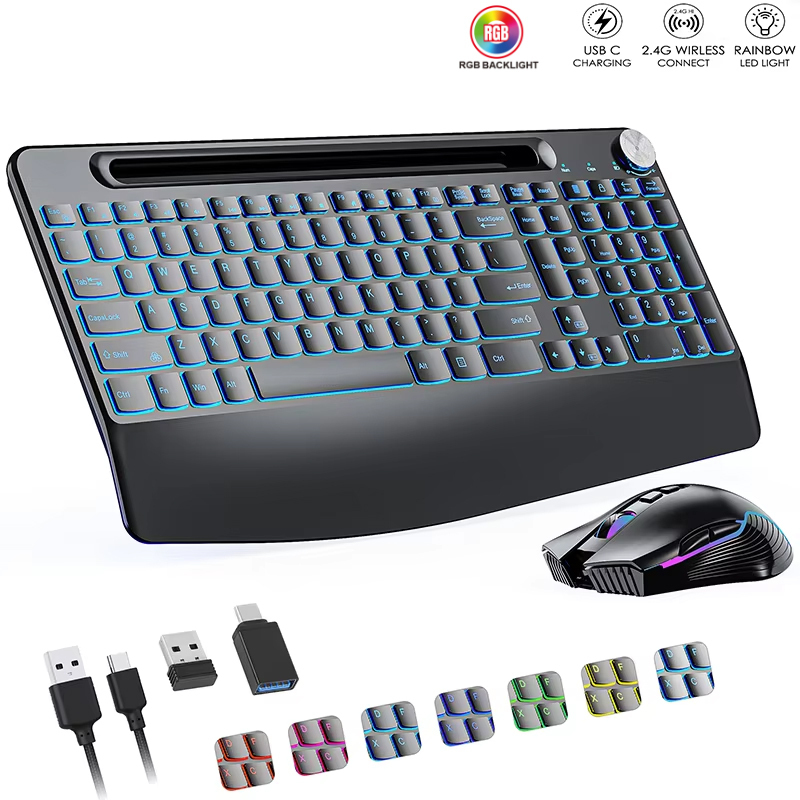 2.4G&Type-C Wireless Keyboard  - đánh giá và giá Gaming Keyboard Types