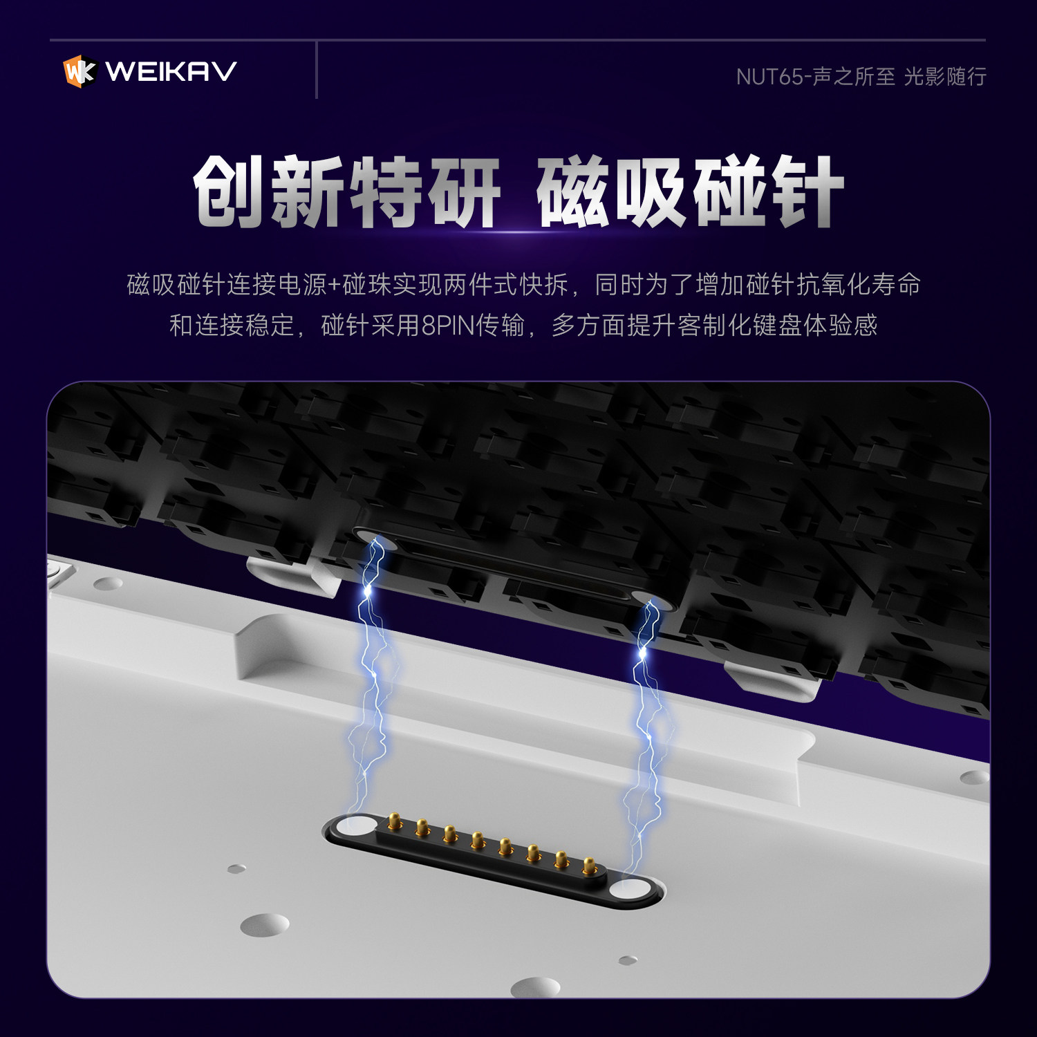 New Weikav Nut65 Aluminum Mech - đánh giá và giá Gaming Keyboard Mechanical Wireless