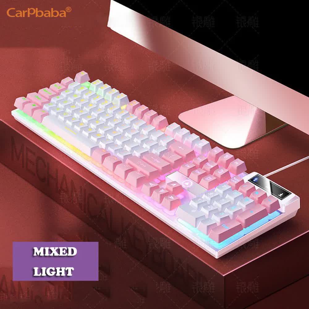 Carpbaba K500 104 Key USB Wire - đánh giá và giá Gaming Keyboard Budget
