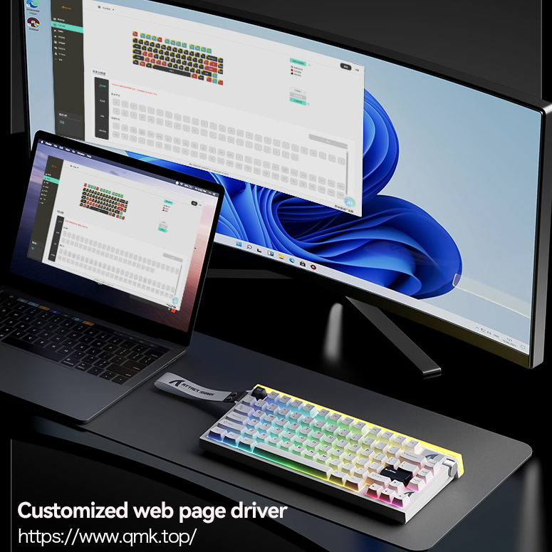 ATTACK SHARK, R85 HE, Mechanic - đánh giá và giá Gaming Keyboard Hot Swappable