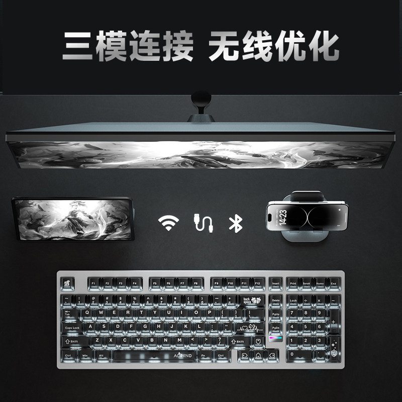 Weika Max102 Aluminum Case Wir - đánh giá và giá Gaming Keyboard Mechanical Wireless