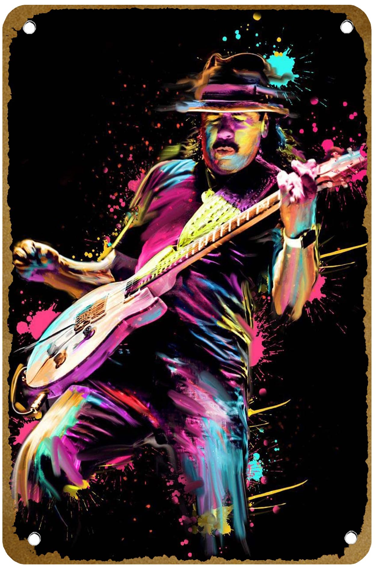 Carlos Santana Poster Metal Ti - đánh giá và giá Brass Weight Plate