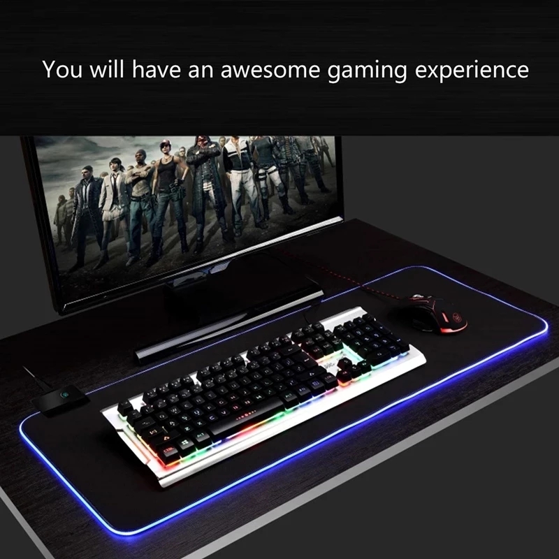 LED Light Mousepad RGB Keyboar - đánh giá và giá Gaming Keyboard No Rgb