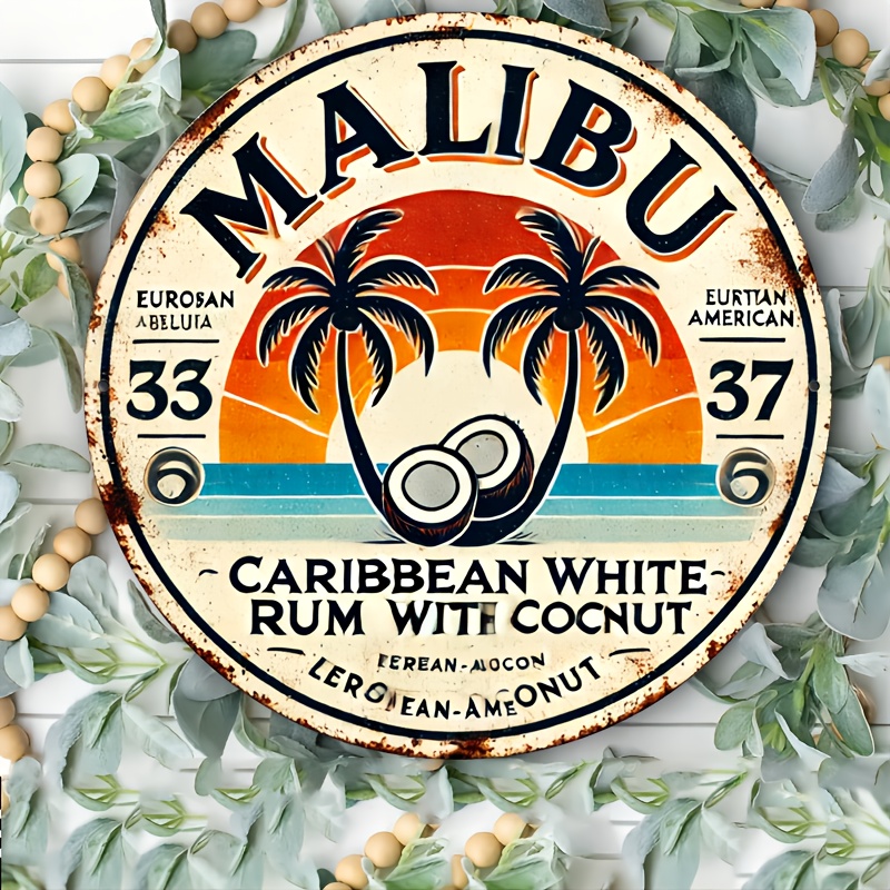 Vintage Malibu Rum Coconut Alu - đánh giá và giá Brass Weight Plate