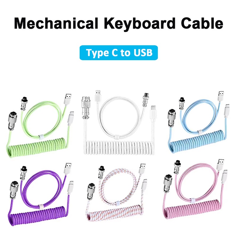 Mechanical Keyboard Coiled Cab - đánh giá và giá Gaming Keyboard Types
