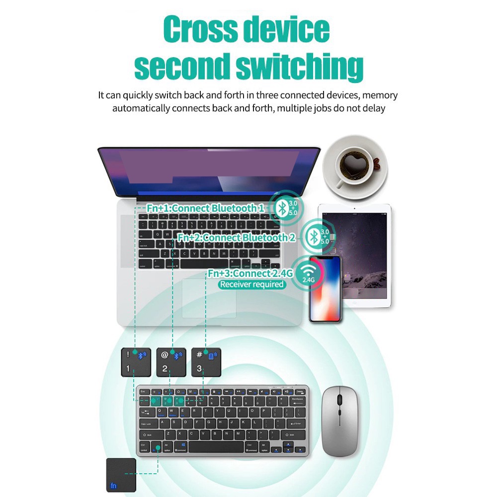 Wireless Keyboard Bluetooth 5. - đánh giá và giá Gaming Keyboard Hot Swappable