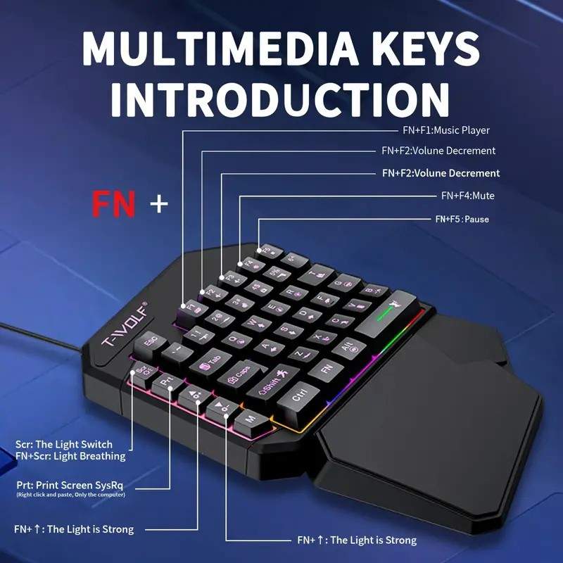 FocusOnPC TF900 2-in-1 Mobile  - đánh giá và giá Gaming Keyboard Mini Mechanical