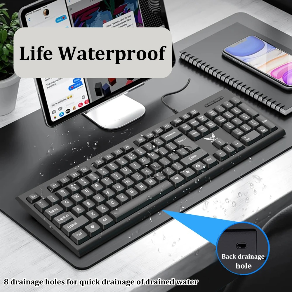 104 Keys USB Wired Keyboard Er - đánh giá và giá Gaming Keyboard Budget