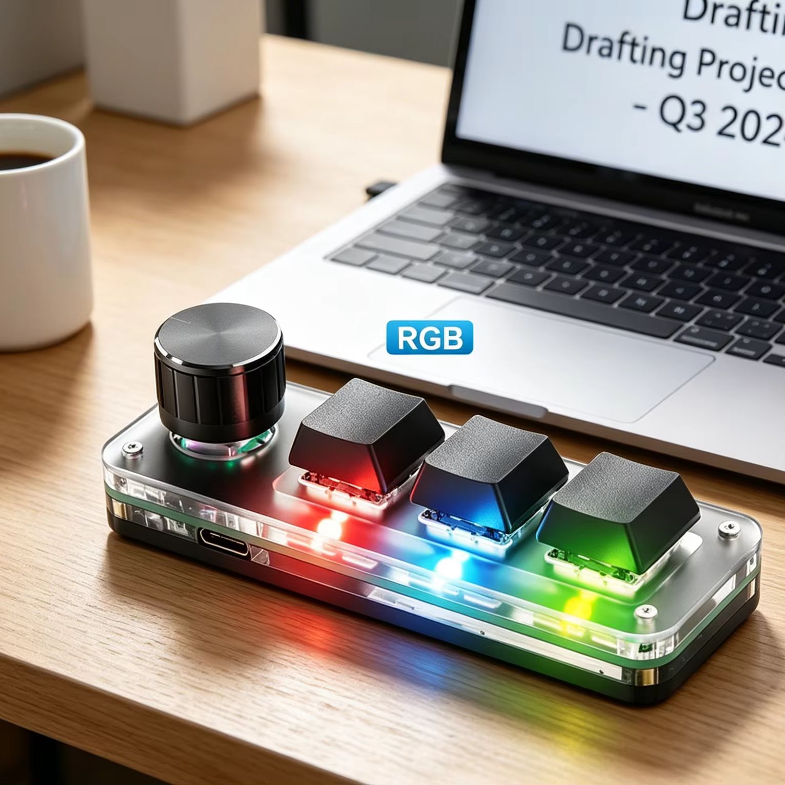 Programmable 3 Keys With Knob  - đánh giá và giá Gaming Keyboard Number Pad