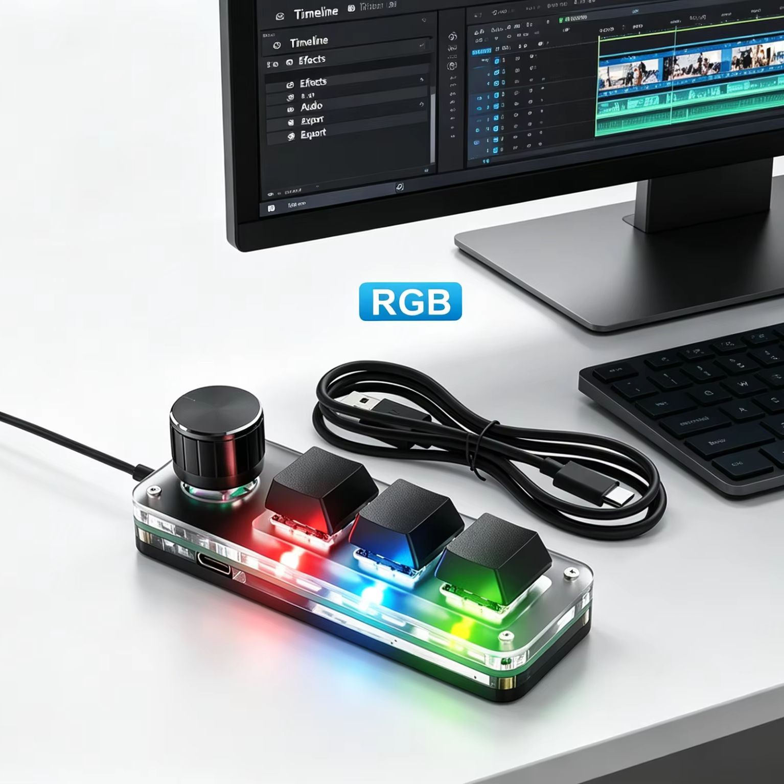 Programmable 3 Keys With Knob  - đánh giá và giá Gaming Keyboard Number Pad