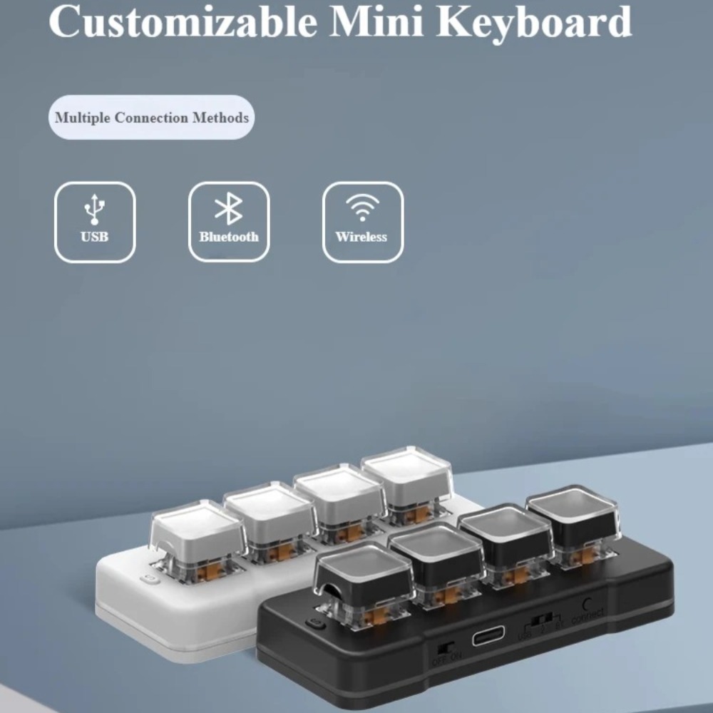 MK424Pro 4-Key Wireles Mini Ke - đánh giá và giá Gaming Keyboard Mini Mechanical