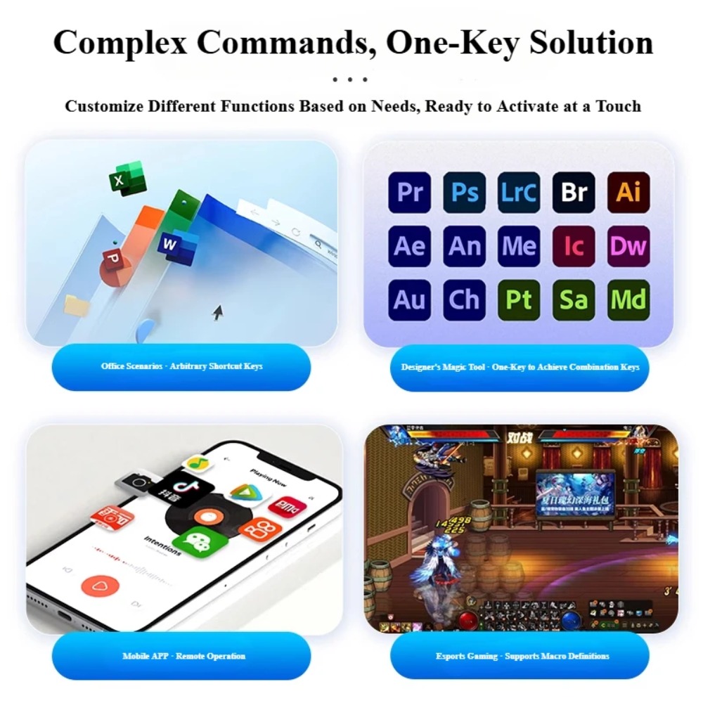 MK424Pro 4-Key Wireles Mini Ke - đánh giá và giá Gaming Keyboard Mini Mechanical