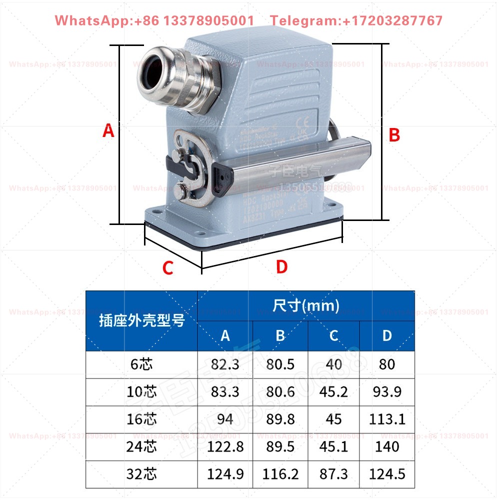 Heavy Duty Connector HE-16 Cor - đánh giá và giá Aviator Connector Kit