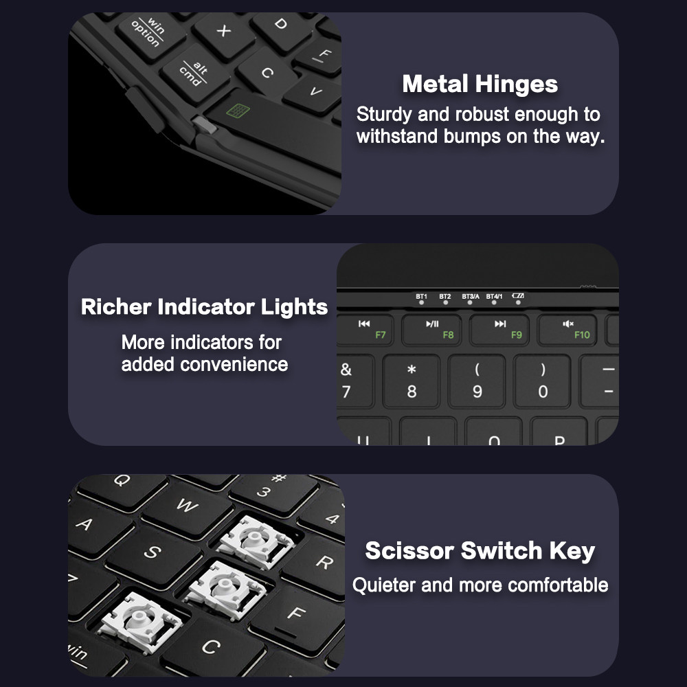 JOMAA Foldable Bluetooth Keybo - đánh giá và giá Gaming Keyboard Number Pad