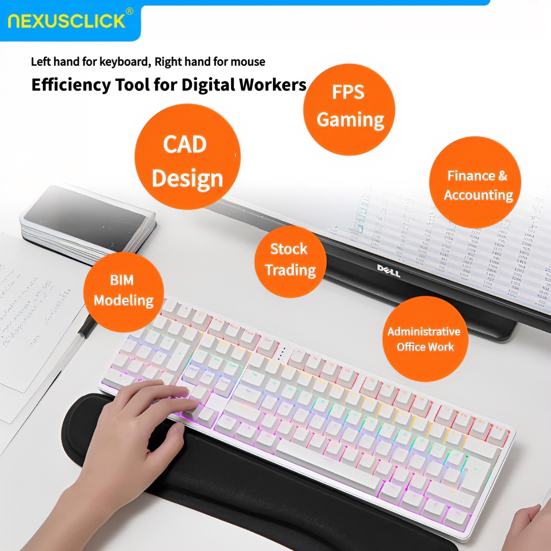 NexusClick Ergonomic Left Hand - đánh giá và giá Gaming Keyboard Number Pad